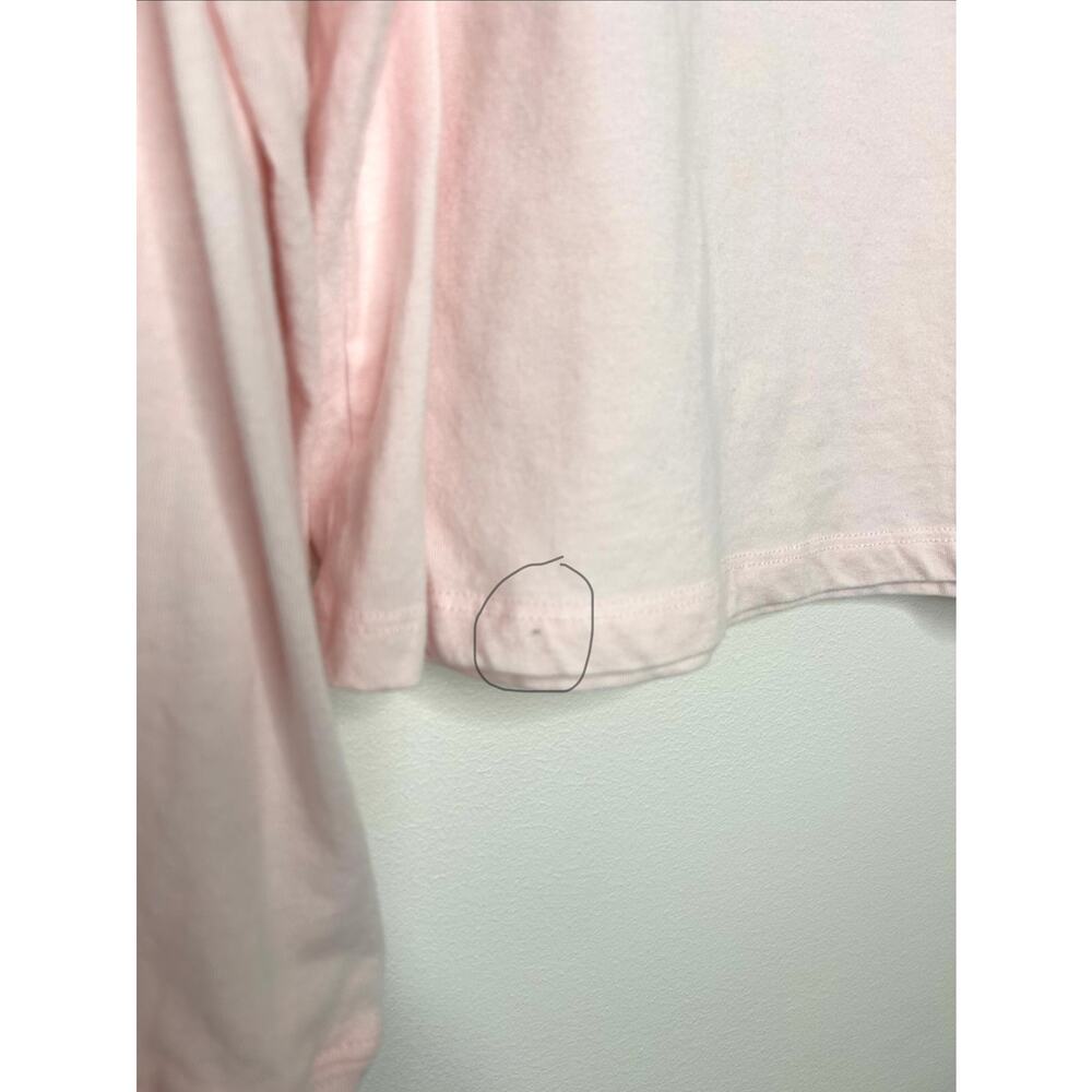 Disney Mickey & Friends Long Sleeve T-Shirt Sz 2X Pink Cropped Fit - Picture 7 of 7
